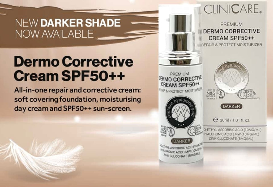 Clinicare Dermo Corrective Cream SPF50 - Darker - 35ml